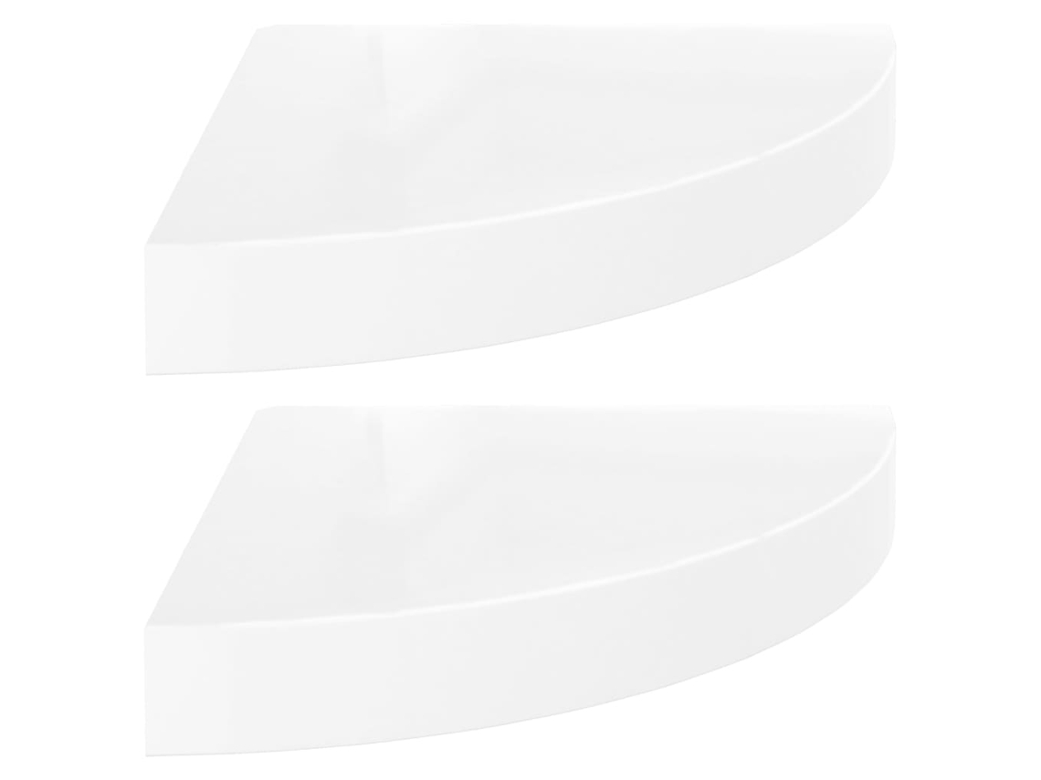 Corner Shelf, Corner Shelves Vidaxl Branco Mdf (25 X 25 X 3.8 Cm)