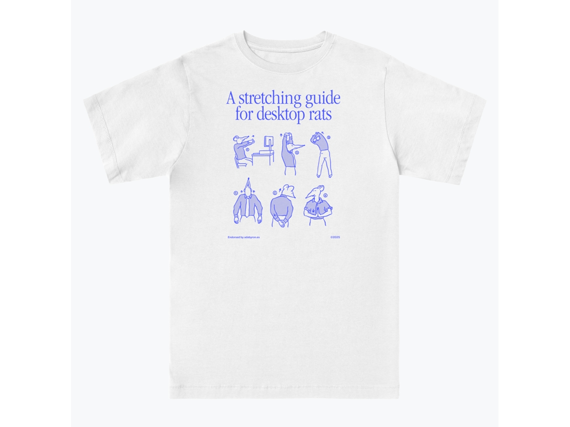 A Stretching Guide Ada Byron T-shirt-m
