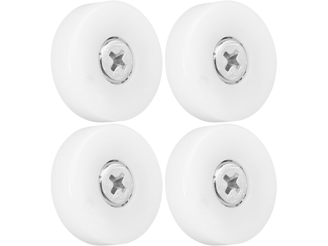 Nuobesty Conjunto De 10 Rodízios Nylon Para Gavetas Com Parafusos Fixação Móveis, Para Uma Sala De Estar Sem Esforço