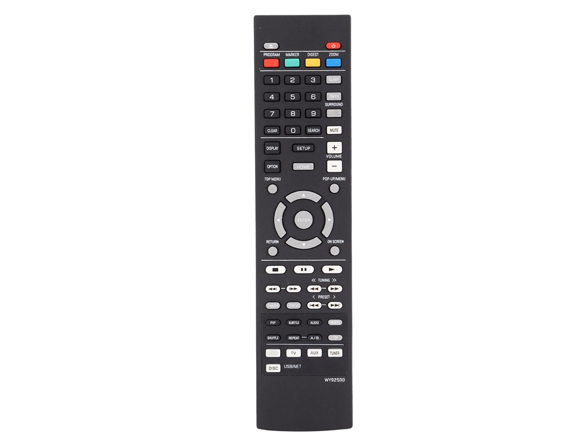 Novo Controle Remoto Compatível com os Receptores de Áudio e Vídeo Wy92530 Brx‑750, Wy92500, Brx‑610 e Mcr‑750 CHABERLU