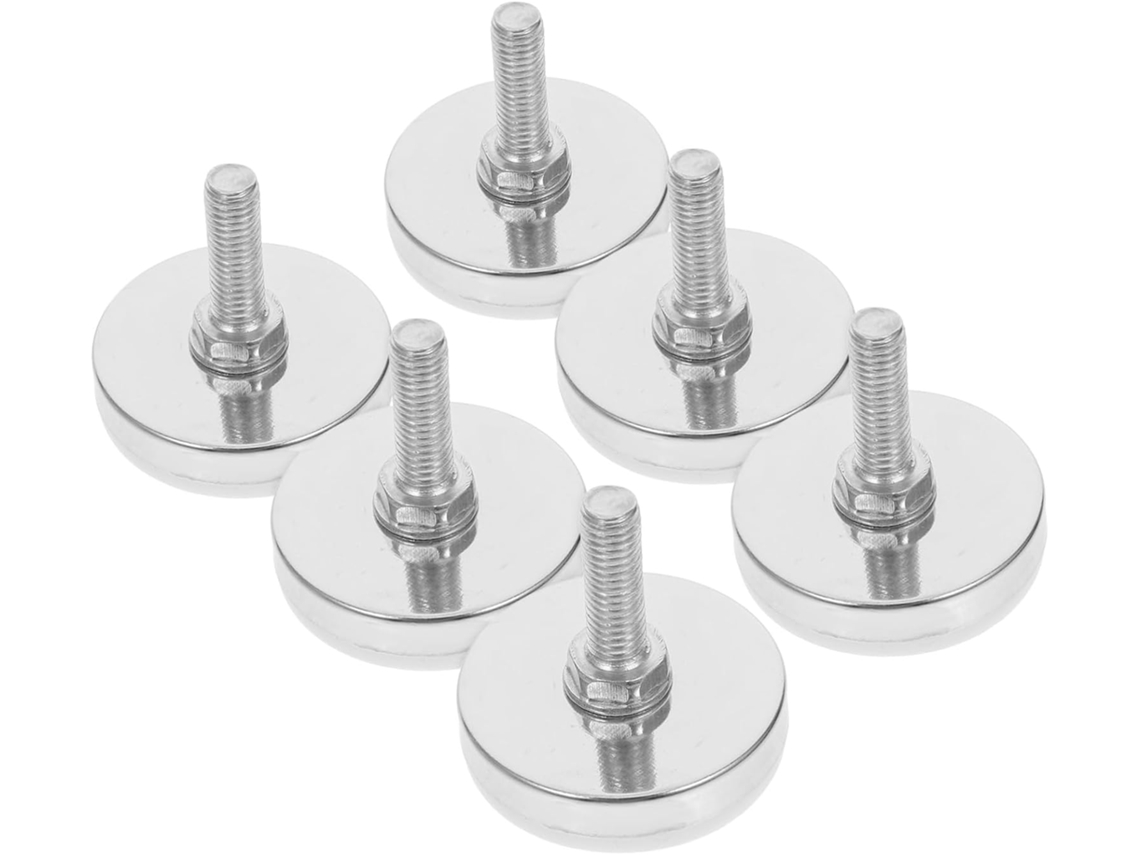 Conjunto De 6-niveladores Ajustáveis Para Móveis, Pés Ajustáveis Com Parafuso Para Cadeiras, Armários E Mesas, Suporte