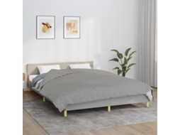 Vidaxl Manta Pesada 9 Kg 200x220 Cm Tecido Cinza