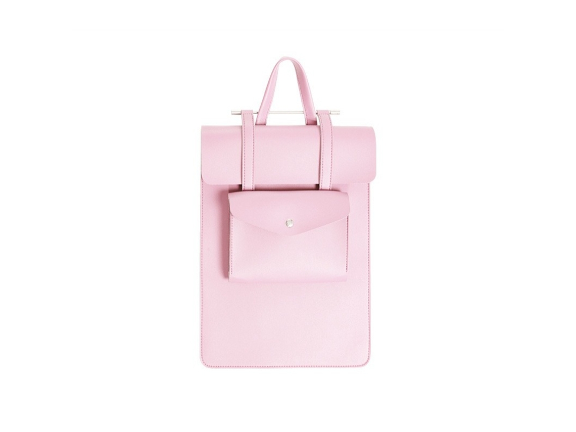 Capa para Portátil HEXINYIGJLY 13 14" com Alça,à Prova de Água, Antichoque, para Macbook e Tablet Rosa
