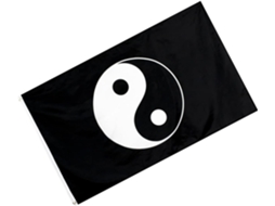 Bandeira Religiosa Yin Yang Para Pendurar, Decoração De Jardim, Design Preto, Para Decoração De Casa Gokoco
