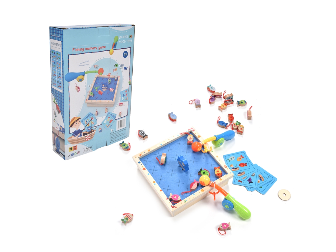 Primerox jogo de Pesca de Madeira Educativo Interativo Brinquedo para Crianças Toddler Aniversário