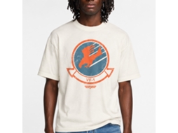 Rockinstone Top Gun Movie Thunderbird Solid Natural Adult T-shirt Size:l