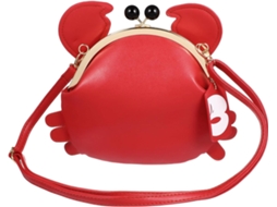 Bolsa De Ombro Feminina Em Pu Com Estampa De Caranguejo, Elegante E Ajustável, Com Design Único E Sofisticado.