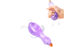 Brinquedo Squeeze Pato Roxo Infantil