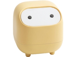Bote De Lixo Ninja Bonito Com Tampa De Pressão Para Escritório Decoração Criativa Compacta E Durável