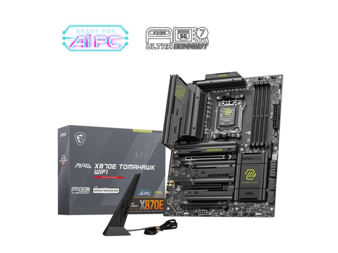 Placa Mãe Msi Mag X870e Tomahawk Wifi X870 Am5 Ddr5 Atx