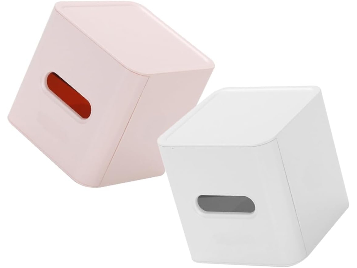 Conjunto De 2 Caixas Quadradas Para Lenços De Papel, Para Balcão.