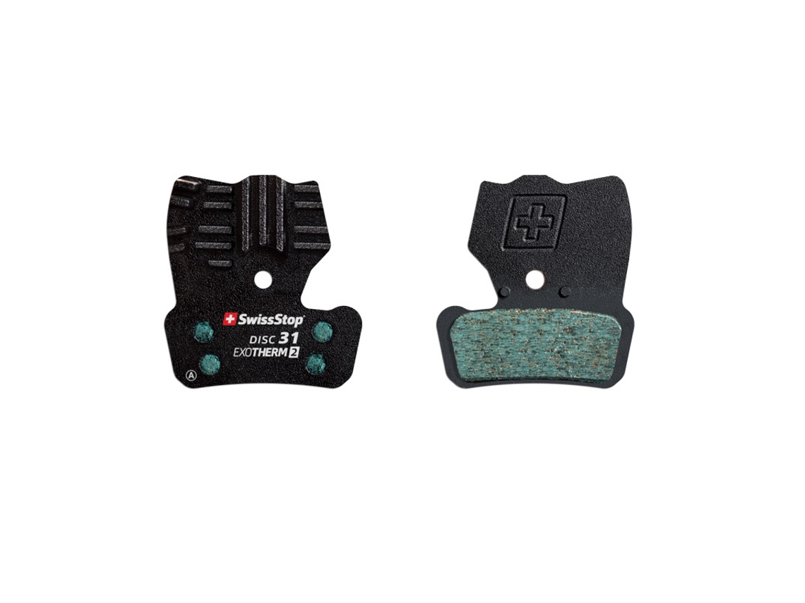 Conjunto de pastilhas de travão com barbatanas de aço SWISSSTOP Disc 31 Exoth2 Sr/Av
