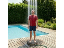 Vidaxl Chuveiro De Chão Para Jardim Wpc E Aço Inoxidável 201 Antracite