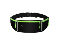 Lurelia Pochete Corrida, 2 Cintos De Corrida Pretos E Verdes, Cinto Ajustável Com Pochete