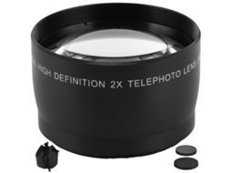 Lente Telescópica 2x Com Cristal Óptico Para Câmera, Diâmetro Do Filtro 55mm/2.2in