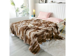 Manta Fansu Super Macia de Veludo com Estampa Tie dye Fofa Colcha Lençol Quente Inverno Pele Sintética 150x200