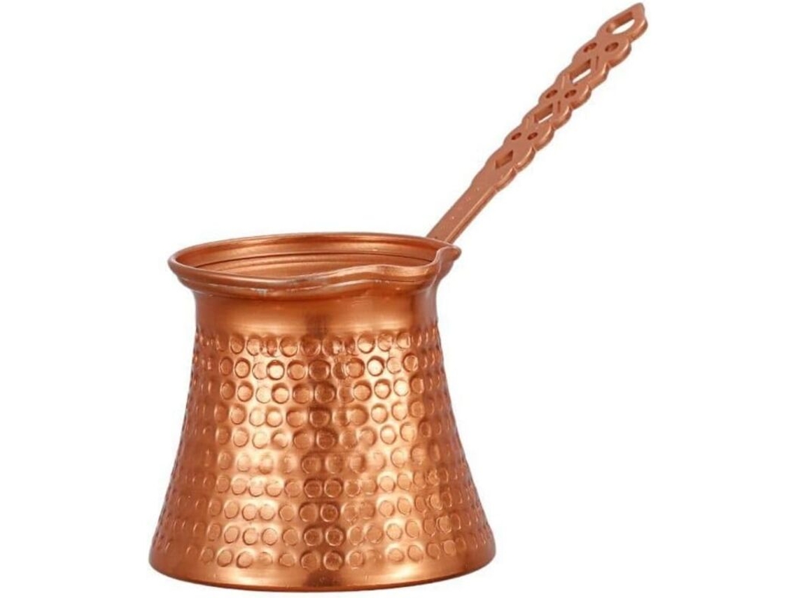 1 Cafeteira De Cobre Turca, Cafeteira Vintage, Cafeteira Simples, Recipiente De Aquecimento De Cobre Antigo Para Cozinhar Brilvibera