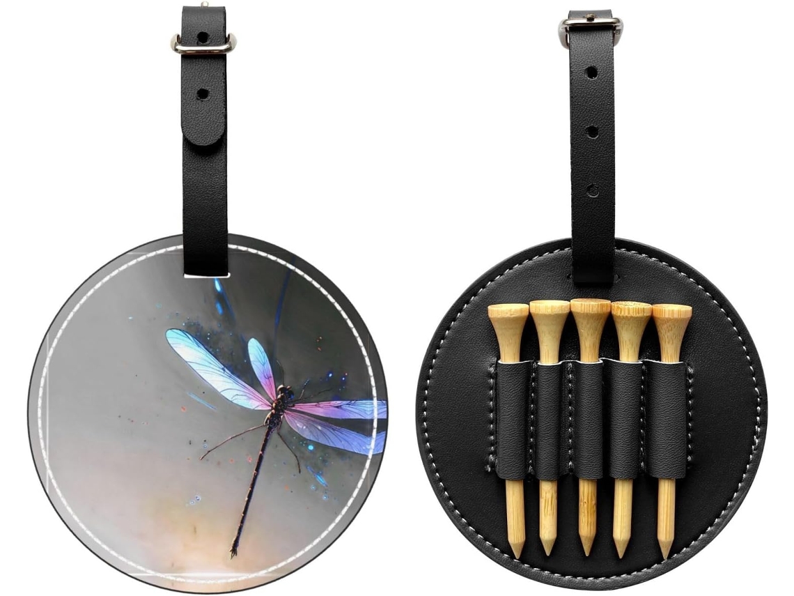 Bolsa para Tees de Golfe Cyber Dragonfly, preta | S/MARCA