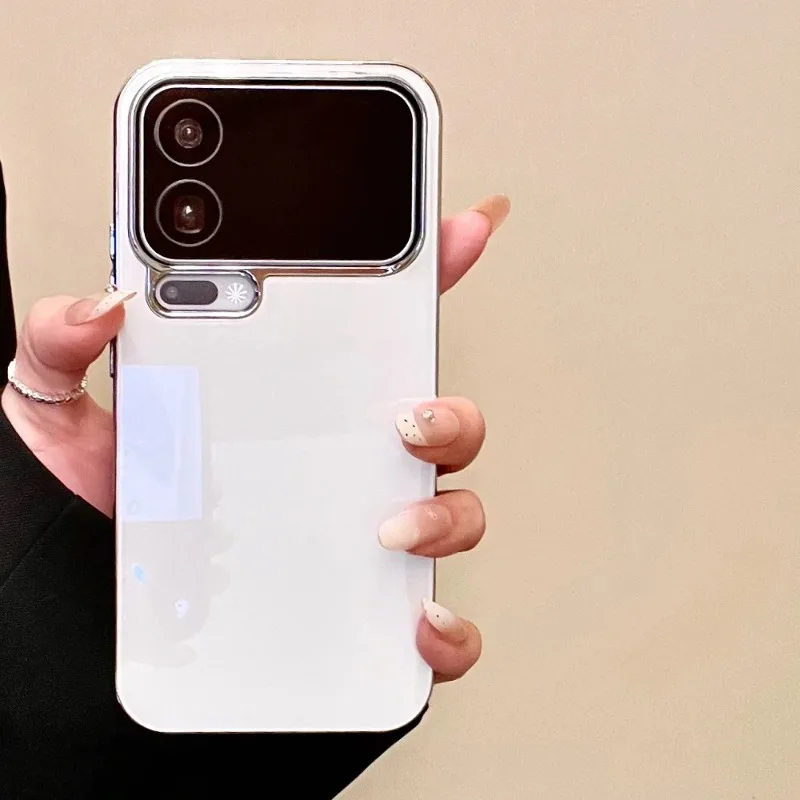 Capa Para Celular (xiaomi 17 Branca) Com Revestimento Eletroplástico, Brilhante E Resistente A Impactos, Ultrafina E Rígida.