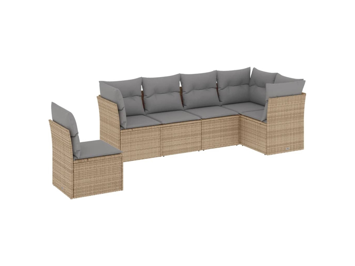 Garden Sofa Set, Garden Sofa Sets Vidaxl Bege Rattan / Vime (n/a)