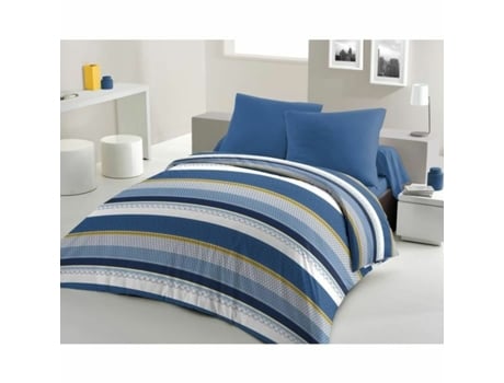 Conjunto de capa de edredom HOME LINGE PASSION Azul 240 x 260 cm