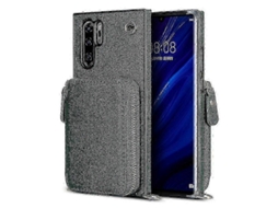 Green2025 Wallet Function Phone Case For Huawei P30 Pro With Card Holder Shoulder Strap Woman P202411261300