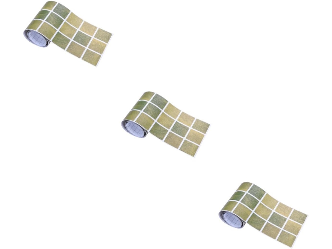 Conjunto De 3 Adesivos De Parede Com Efeito Mármore, Fáceis De Aplicar, Para Azulejos.