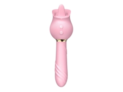 Vibrador Retrátil Para Lamber, Potente Estimulador Vibratório Para Prazer Cunilíngua, Massageador Vermelho