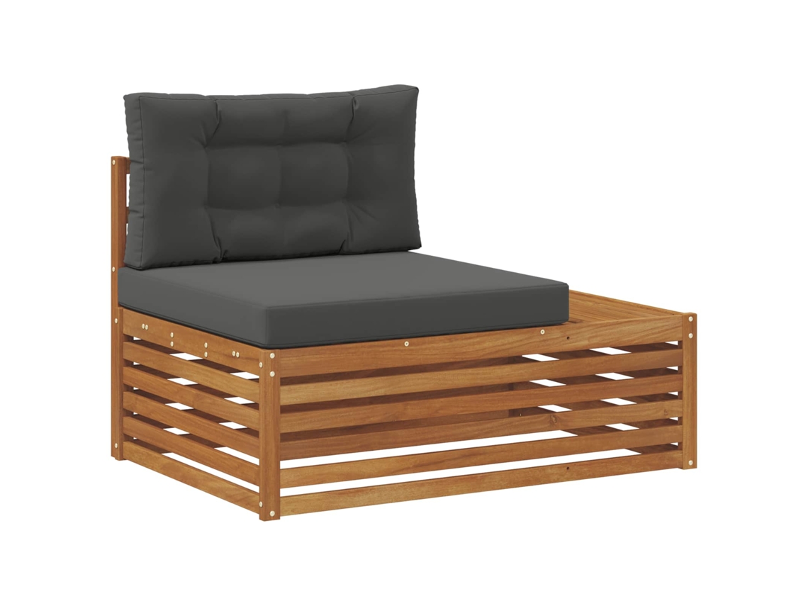 Maison Exclusive - Sofá De Canto Externo Com Almofada Natural 115 X 83 X 73 Cm