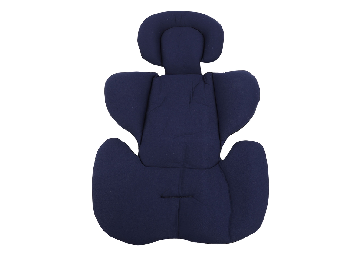 Mali inserto Macio Universal para Assento de Carro Bebê Lavável com Suporte Lombar Azul Escuro