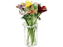 Vaso De Vidro Para Flores, Mini Buquê Decorativo, Pequeno Ornamento Floral, Centro De Mesa.