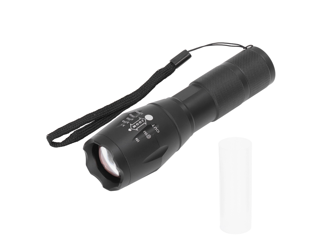 Lanterna LED Portátil com Foco Telescópico Luz Vermelha IPX54 para Caça | S/MARCA