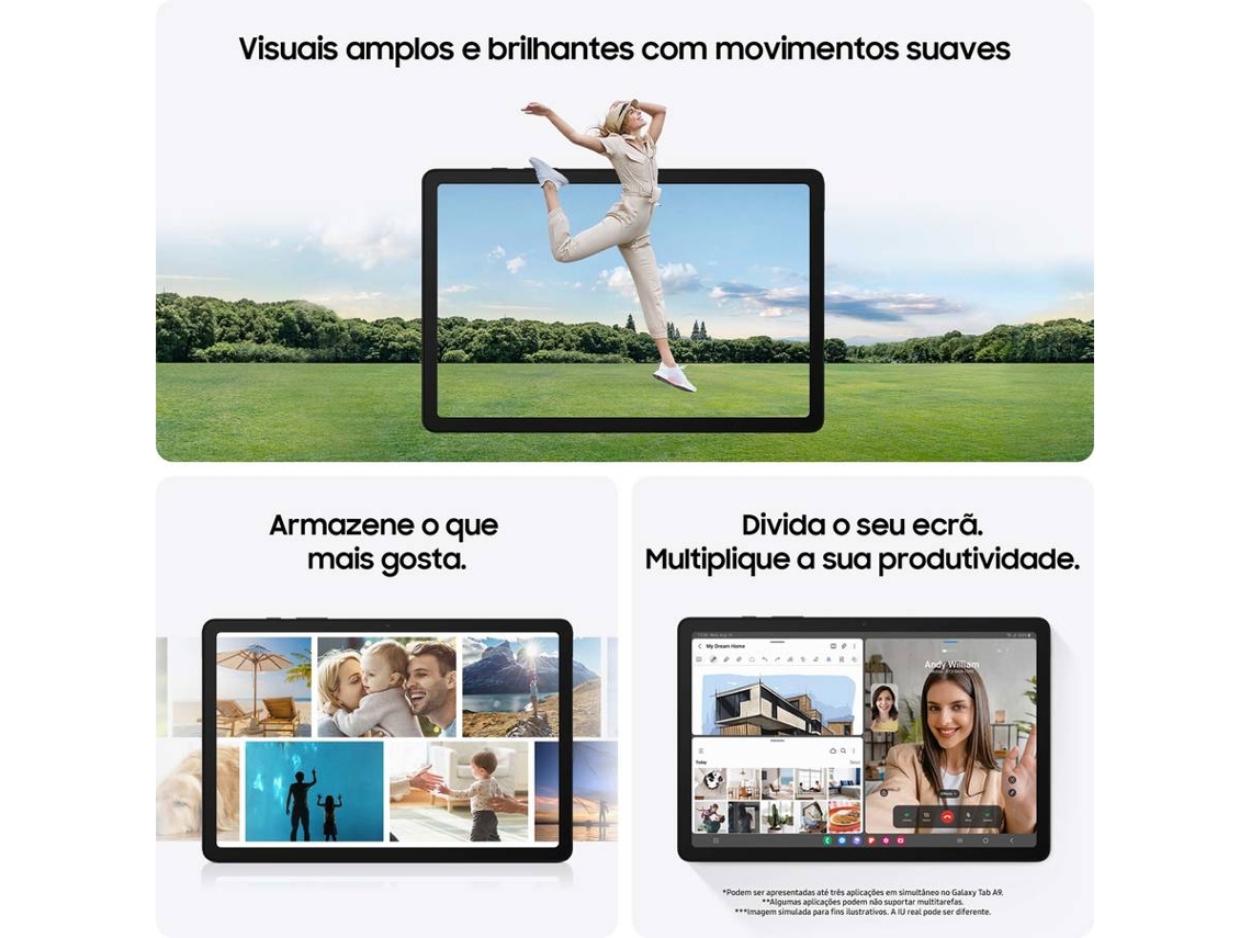 Tablet SAMSUNG Galaxy Tab A9 (8.7'' - 64 GB - 4 GB RAM - Wi-Fi+4G ...