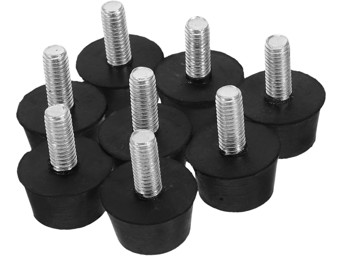 Conjunto De 12 Pés Niveladores Ajustáveis Para Móveis Com Parafusos, Almofadas De Borracha Antiderrapantes Para