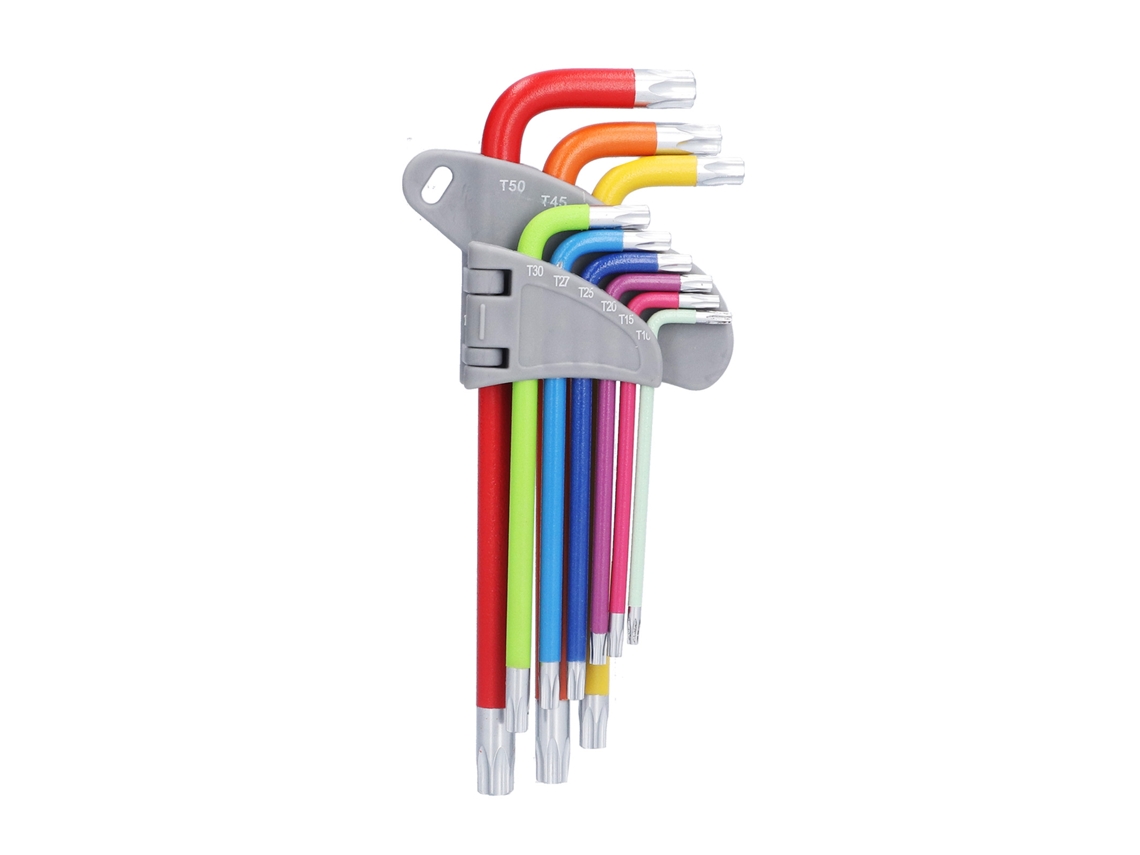 Kit De 9 Ferramentas Laxiscreed Com Cores Vibrantes, Alça Longa E Ponta Hexagonal Para Manutenção