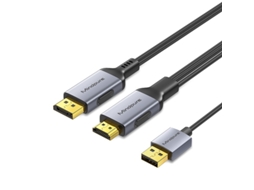 Cabo Adaptador Hdmi Para Dp De 2 Metros Cabo De Alta Definição 4k 60hz Para Conectar Laptops A Monitores E Projetores Slowmoose
