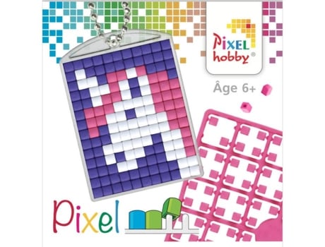 Criativo Porta Chaves 4x3cm Unicórnio Pixel Kit