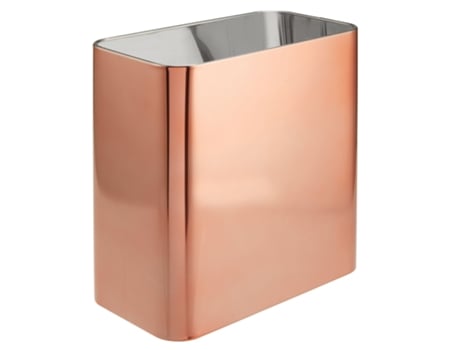 Caixote Do Lixo de Metal para Casa de Banho MDESIGN 2.4 Gallon Wastebasket Rose Gold