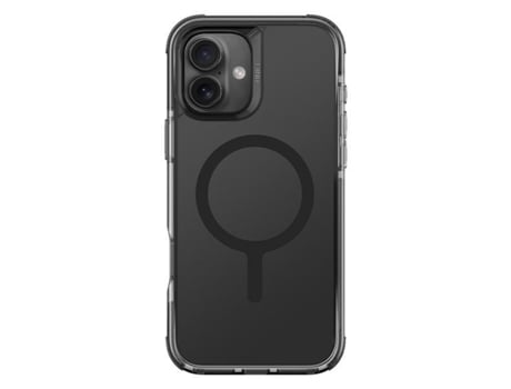 Capa Fumo para iPhone 16 Plus UNIQ Pele Sintética Preto