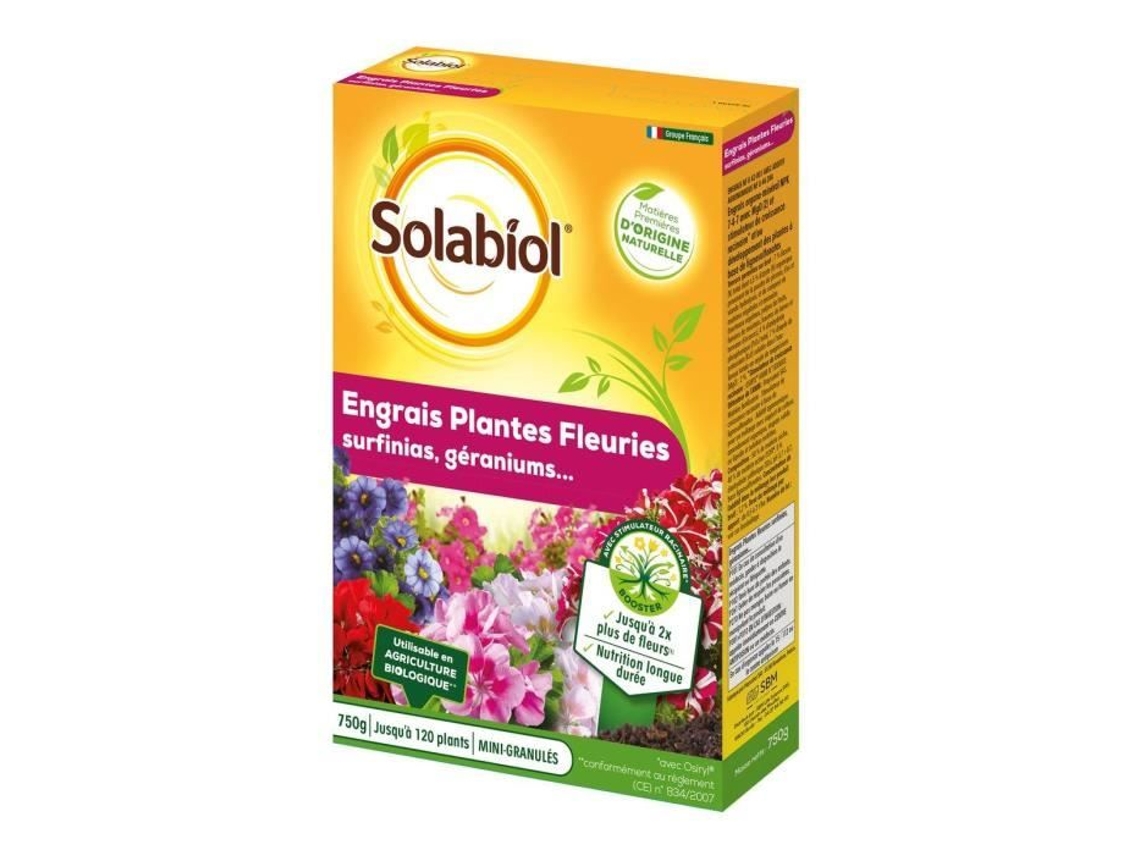 Fertilizante Sogery750 para gerânios e plantas com flores 750 g, Solabiol incolor