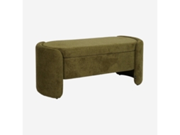 Banco Baú, Final De Cama Contemporâneo Em Tecido, Verde Caqui Sweeek