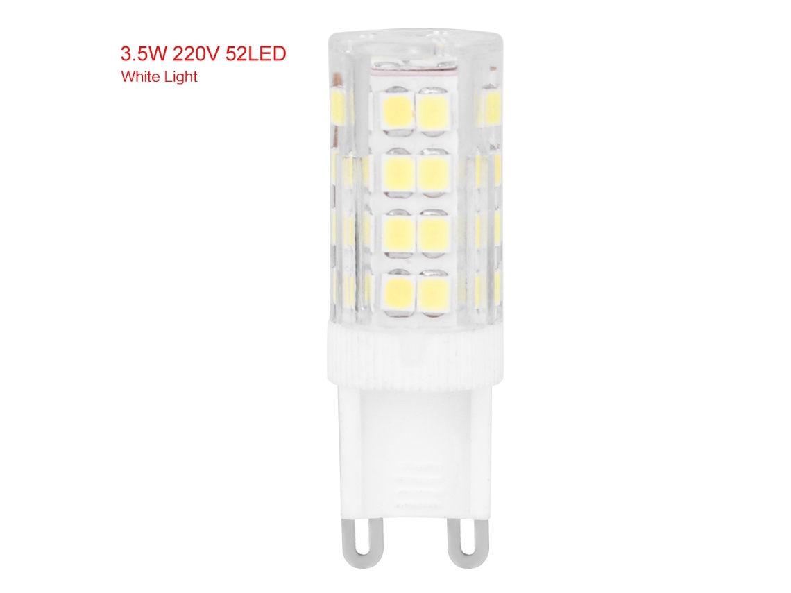 Lâmpada Led Regulável 3.5w 220v 52led G9 Branco Frio