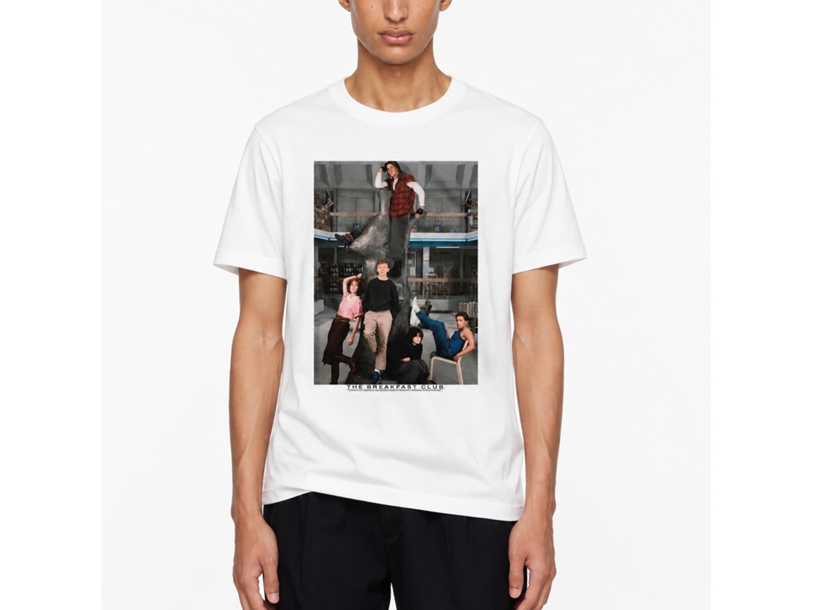 Rockinstone Breakfast Club Movie Liberry White Adult T-shirt Size:xxxl