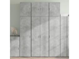 Mueble Alto 80x42,5x249 cm Derivados de Madera Gris Cemento