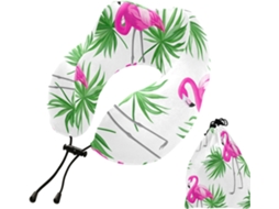 Travesseiro de viagem Kutsu flamingo suporte pescoço portátil viagens carro