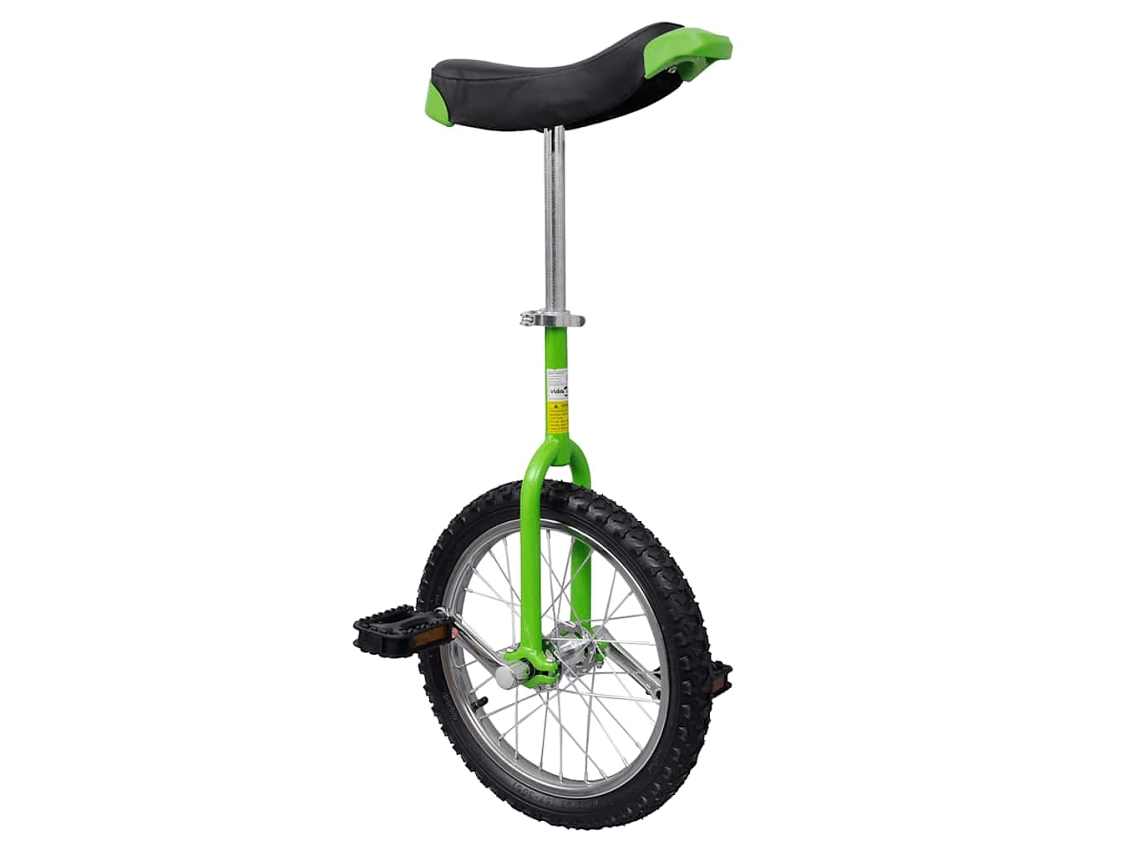 vidaXL Monociclo ajustável verde 40,7 cm (16 ")
