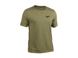 T-Shirt Manga Curta Verde Htssgn S Milwaukee