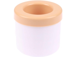 Formas Cilíndricas De Silicone Para Cubos De Gelo, 40 Cubos, Ideal Para Bebidas, Café E Utilização No Congelador. Amarelo Hexinyigjly