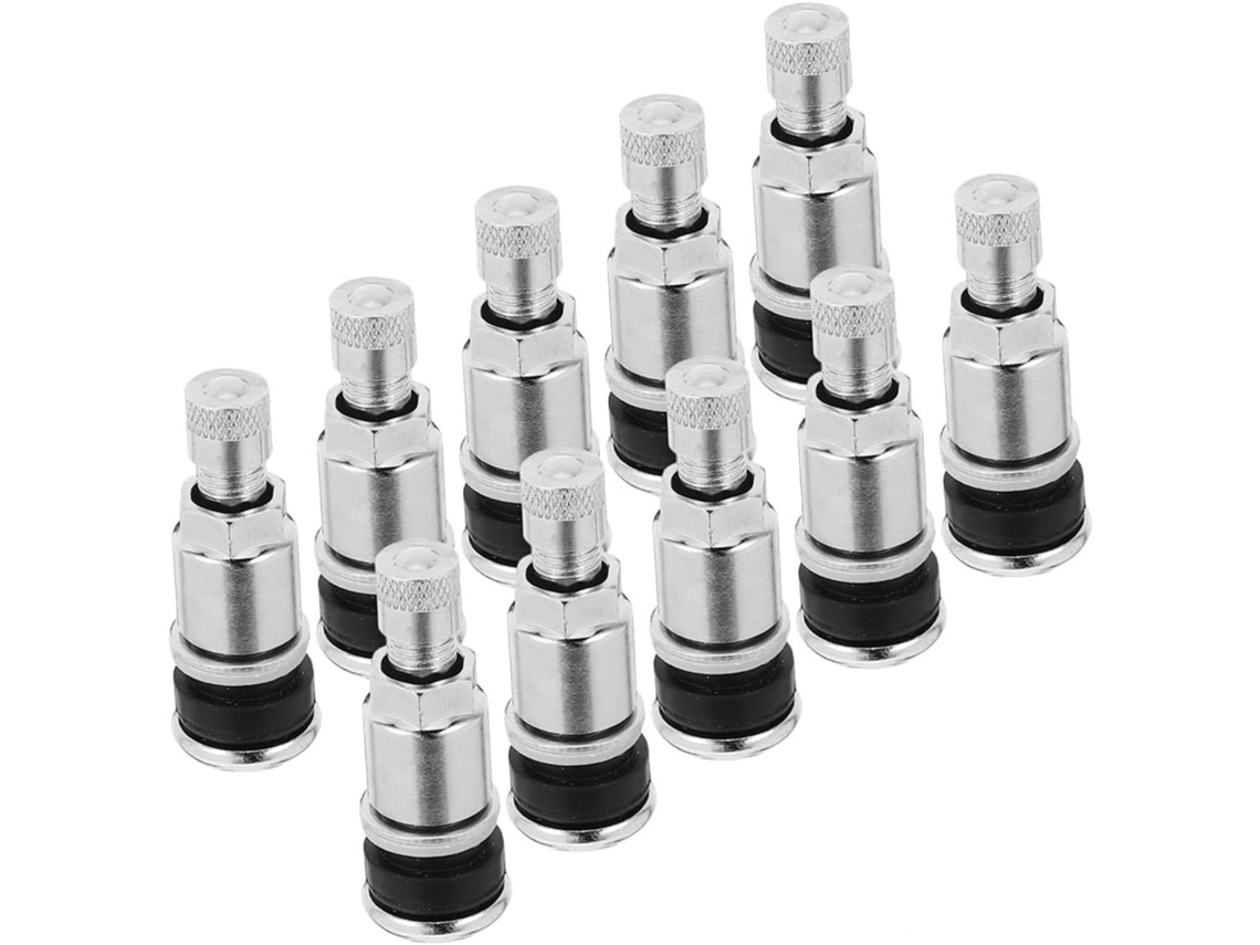 Conjunto de Válvulas 12 Roscas para Pneus de Automóveis, Caminhões, Quadriciclos e Reboques.