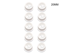 10 Peças De Ilhós Flexíveis De Mesa Em Borracha Para Cabos Db Branco Aquaforge